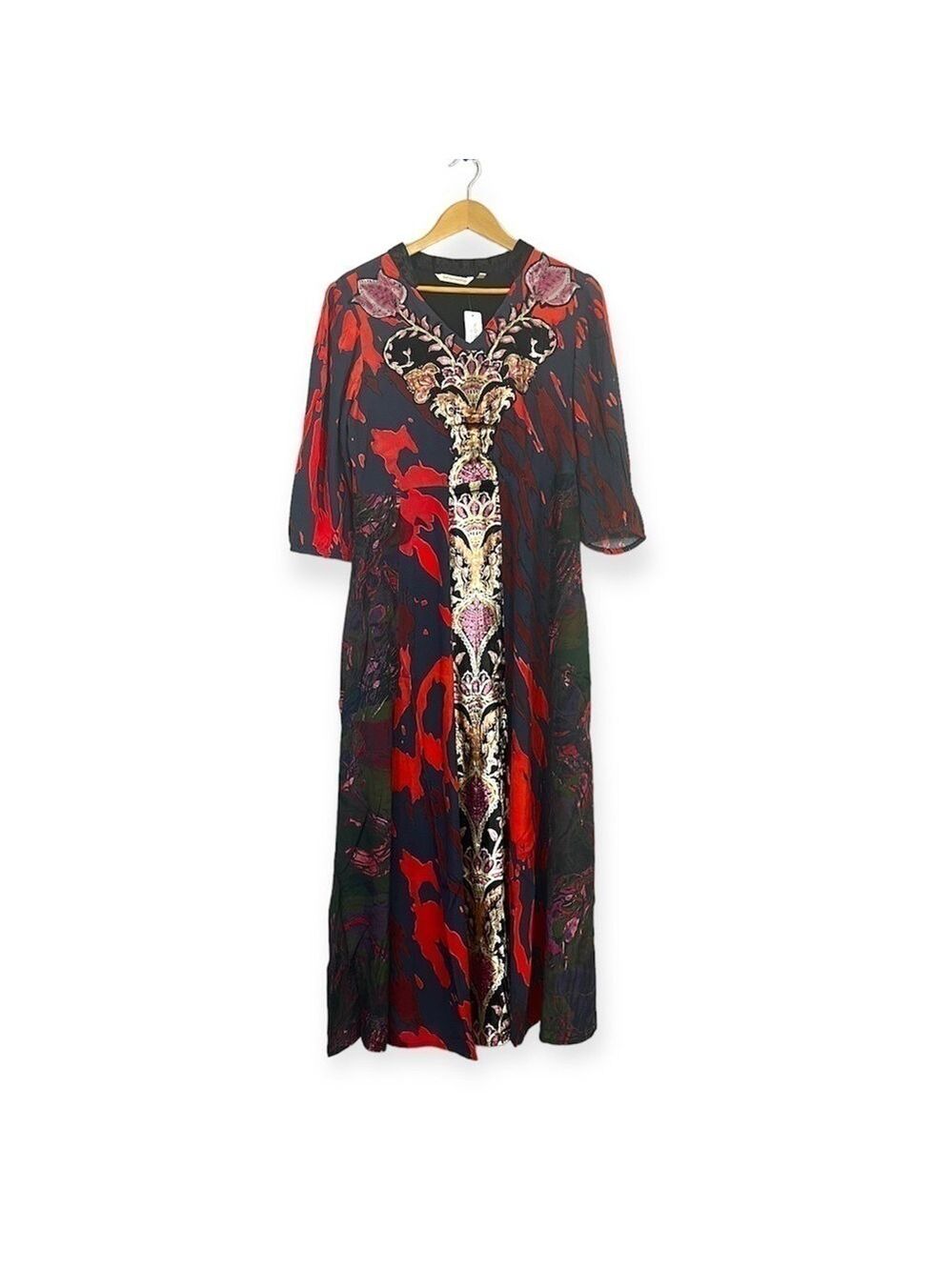 Soft Surroundings Boho Velvet Front Epiphany Maxi Dress Size 6 New - Picture 3 of 15